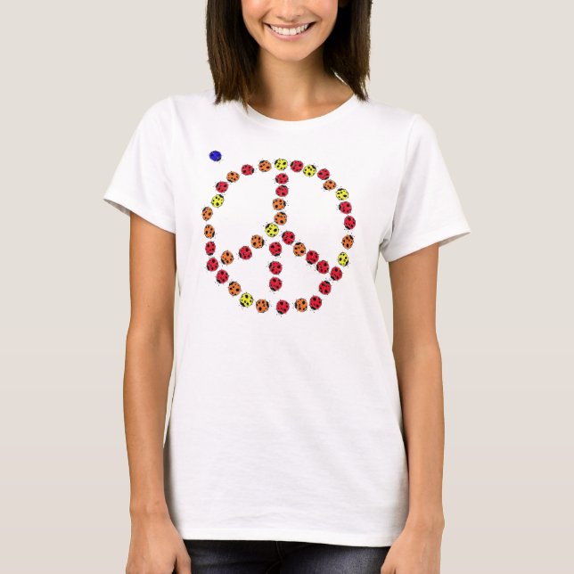 Ladybug Peace T-Shirt (Framsida)