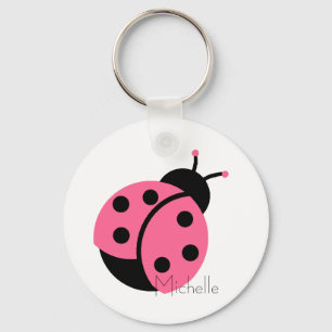 Ladybug Personlig Keychain Nyckelring
