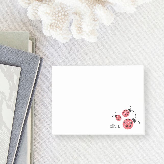 Ladybug-Personligen Post-it Notes för vattenfärg (Skapare uppladdad)
