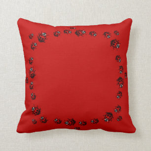 Ladybug Pillows Ladybird Art Pillows Ladybug Decor Kudde