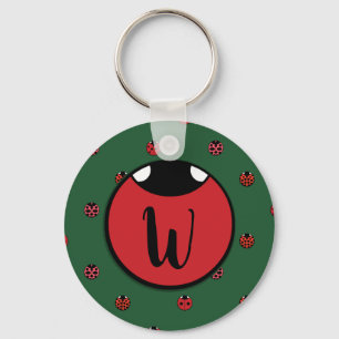 Ladybug Polka dots Keychain Nyckelring