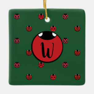 Ladybug Polka dots Ornament