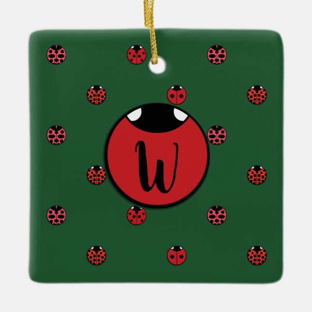 Ladybug Polka dots Ornament (Framsida)