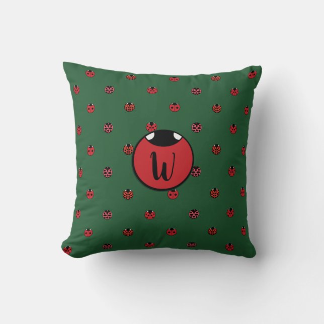 Ladybug Polka dots Pillow Kudde (Framsida)
