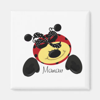 Ladybug Polka Mamaw Magnet