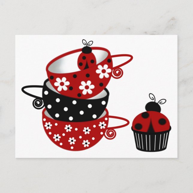 Ladybug Postcard - SRF Vykort (Framsida)