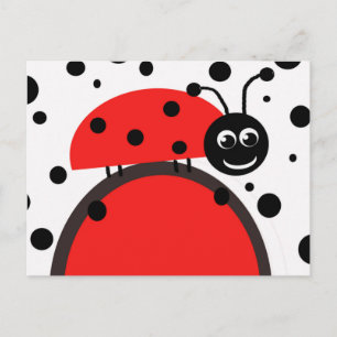 Ladybug Postcard Vykort