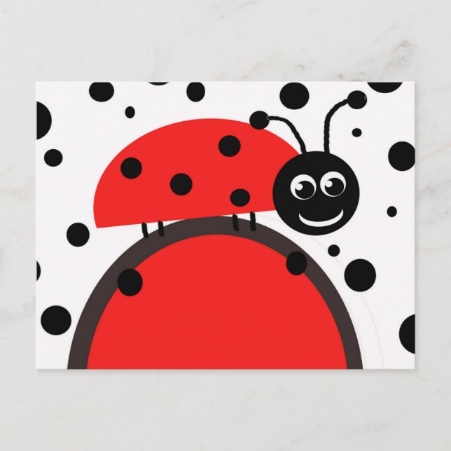Ladybug Postcard Vykort (Framsida)