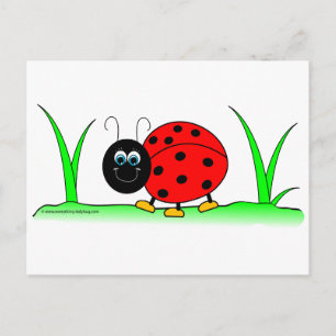 Ladybug Postcard Vykort