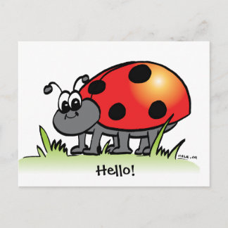 Ladybug Postcard Vykort