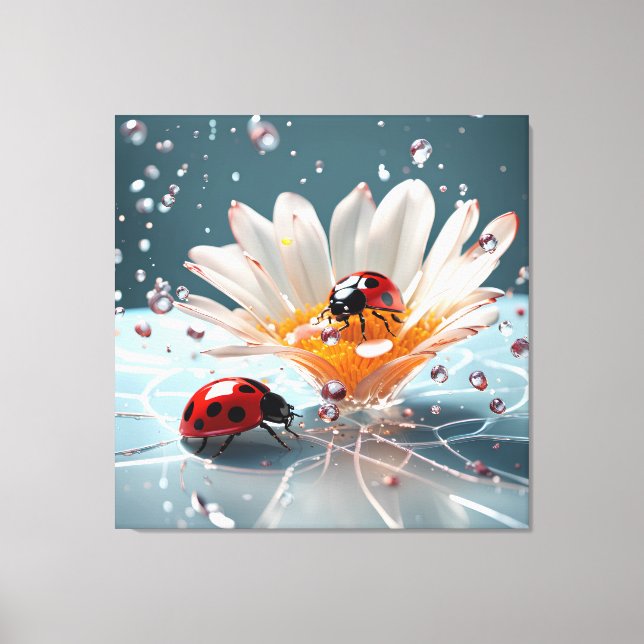Ladybug - Premium Wrapped Canvas (glans) (Framsida)