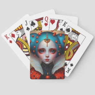 Ladybug Queen Cute Fantasy Art Casinokort