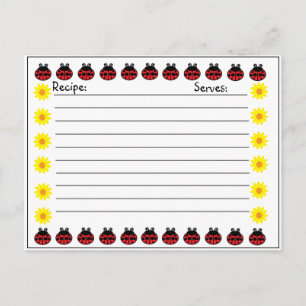 Ladybug-receptkort Vykort