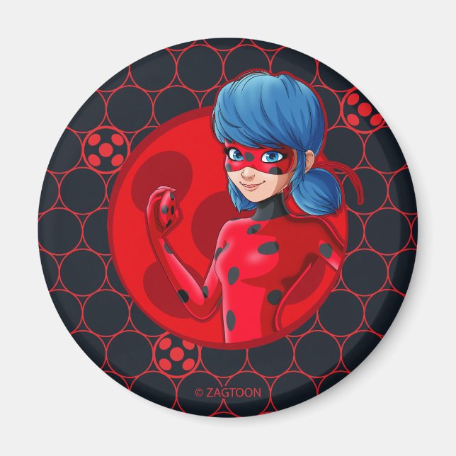 Ladybug Red Badge Magnet (Framsidan)