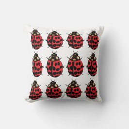 Ladybug Red Black Insekt Ladybug Kudde