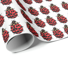 Ladybug Red Black Insekt Ladybug Presentpapper