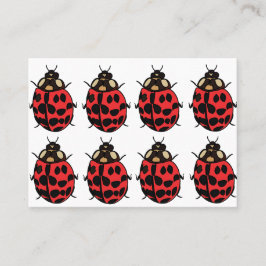 Ladybug Red Black Insekt Ladybug Visitkort