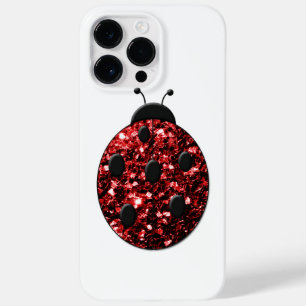 Ladybug Red Sparkles print