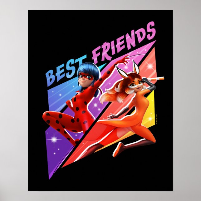 Ladybug & Rena Rouge | Bästa vänner Poster (Framsidan)