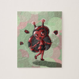 Ladybug Robot Girl Puzzle Pussel