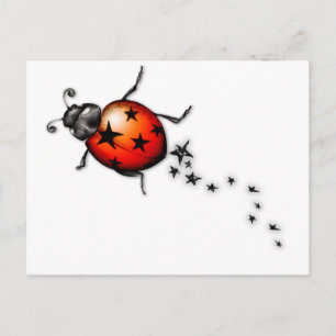 Ladybug Rockstar Vykort
