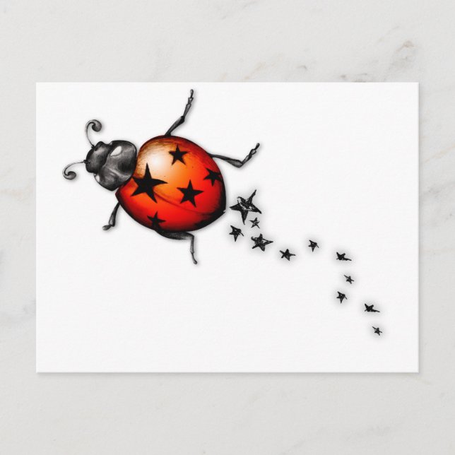 Ladybug Rockstar Vykort (Framsida)