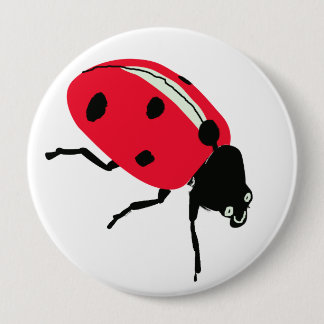 Ladybug, röd knapp