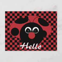 Ladybug Roligt Postcard Vykort