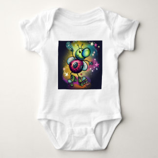 Ladybug Roller Disco Baby Bodysuit T Shirt