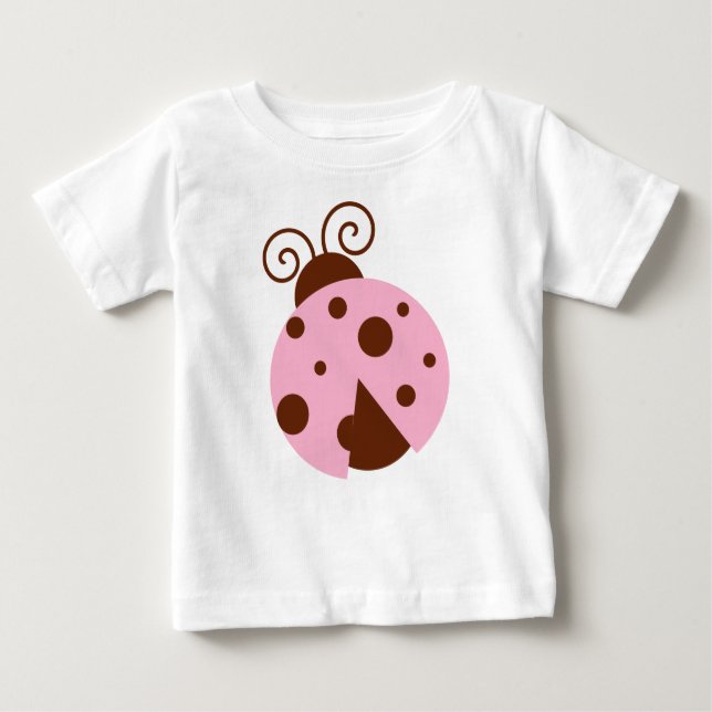 Ladybug, Rosa Ladybug, Cute Ladybug, Ladybird T Shirt (Framsida)
