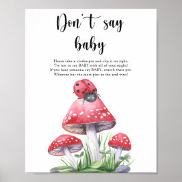 Ladybug - säg inte att baby Poster