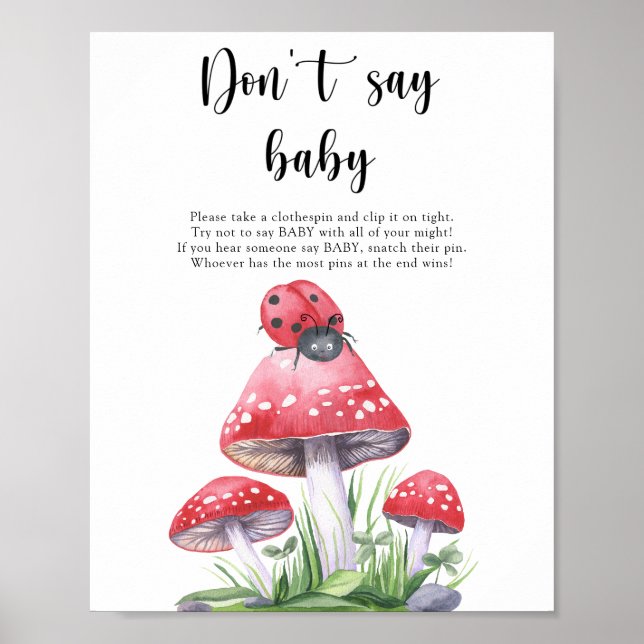Ladybug - säg inte att baby Poster (Framsidan)