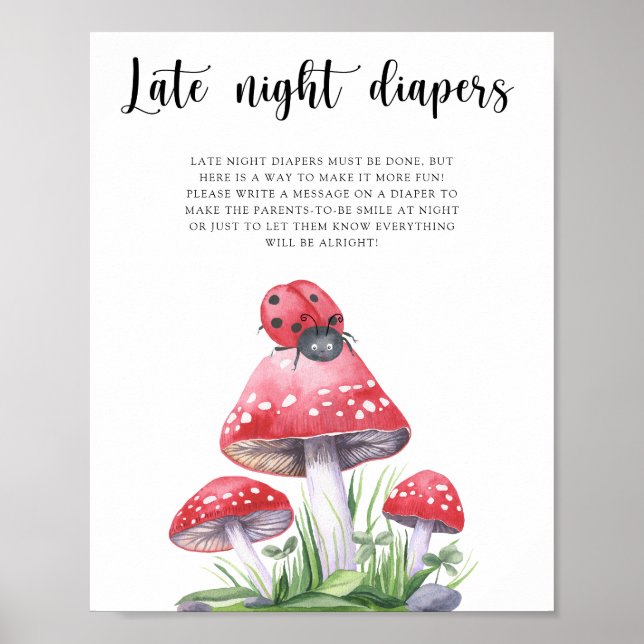 Ladybug - Sent night Diaper-match Poster (Framsidan)
