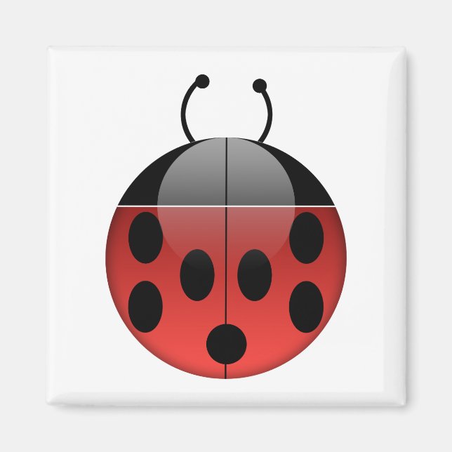 Ladybug Series 1 Square Magnet (Framsidan)