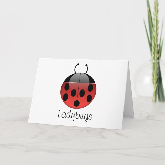 Ladybug Series 2-hälsningskort Kort (Framsida)