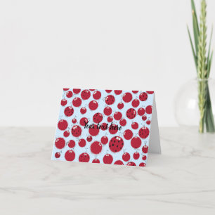 Ladybug Shindig Anteckningskort