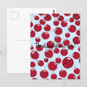 Ladybug Shindig Vykort