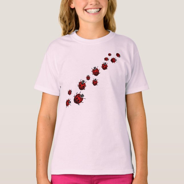Ladybug Shirt Barn Sweatshirt Ladybird Kryp Shirt Tröja (Framsida)