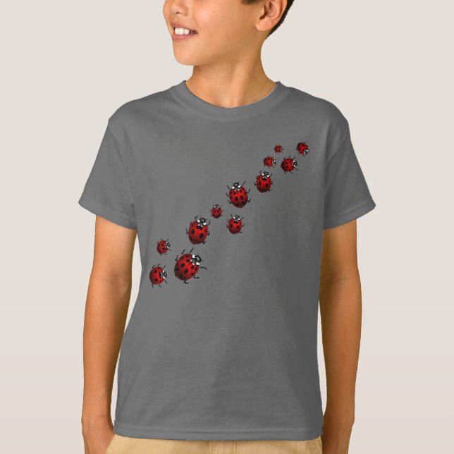 Ladybug Shirt Barn T-Shirt Ladybird Shirt (Framsida)