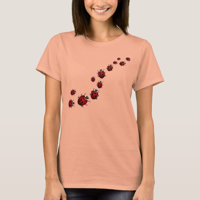 Ladybug Shirts Dam Organic Ladybug T-Shirt (Framsida)