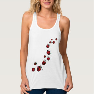 Ladybug Shirts Dam Tanktop Ladybug Shirt Linne Med Racerback