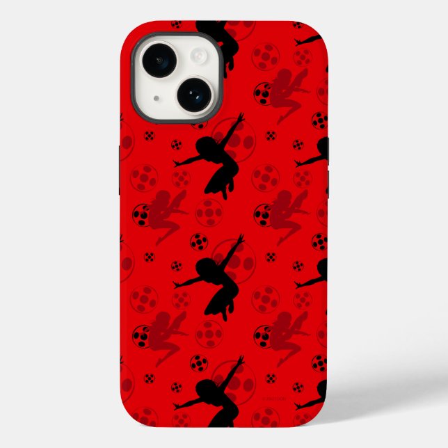 Ladybug Silhouette Red Pattern (Baksida)