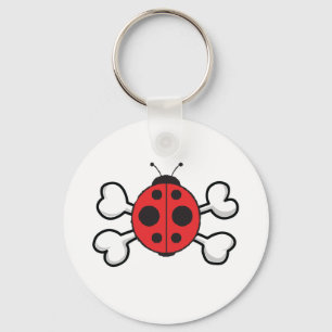 ladybug Skull och Crossbone Nyckelring