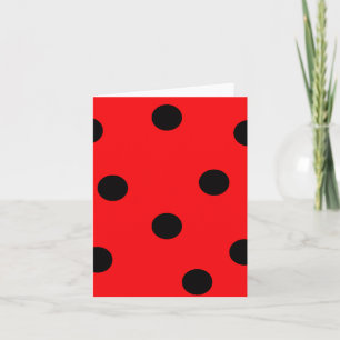 Ladybug Spots Note Card Kort