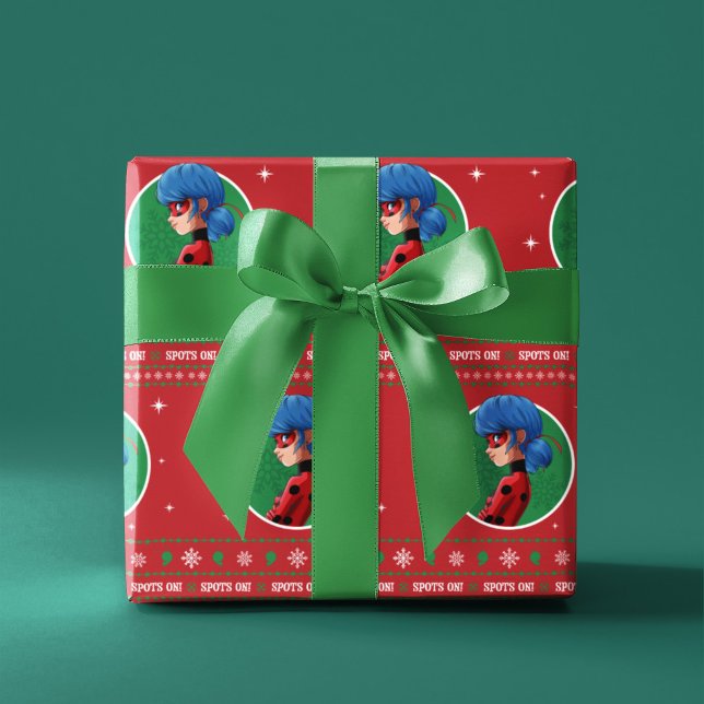 Ladybug spots på! Helgdag Graphic Presentpapper (Wrapping paper on gift)