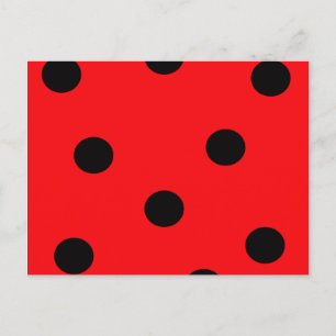 Ladybug Spots Postcard Vykort