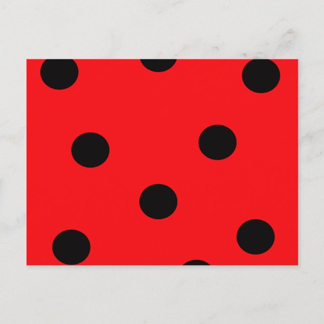 Ladybug Spots Postcard Vykort (Framsida)