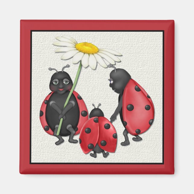 Ladybug Stroll Magnet (Framsidan)