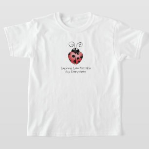 Ladybug Summer Vibes Roligt och Insekt Design T Shirt