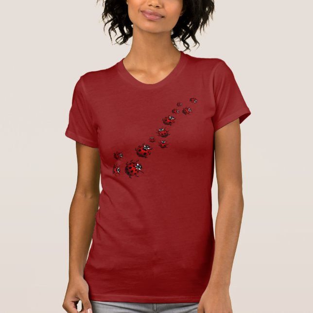 Ladybug T-shirt Women's Ladybird / Ladybug Shirt (Framsida)